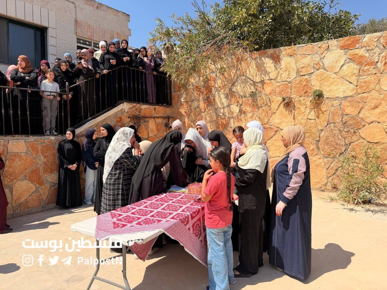 Thumbnail preview image for the video titled: Farewell ceremony for Omar Al-Naasan, executed by Israeli sniper in Al-Mughayyir