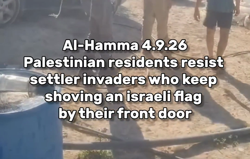 Thumbnail preview image for the video titled: Settlers attacked citizens and their homes in Khirbet al-Hamma in the northern Jordan Valley