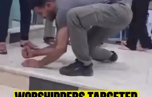 Thumbnail preview image for the video titled: Worshippers tear-gassed during prayer inside mosque in Madama