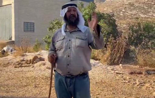 Thumbnail preview image for the video titled: Testimony of Nitham whose home and family come under constant settler attacks