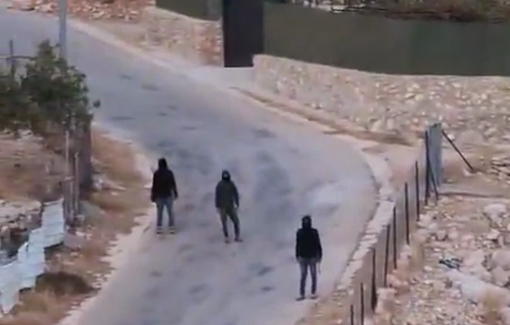 Thumbnail preview image for the video titled: Israeli settlers attacked residents and homes in Burqa, as they do every day