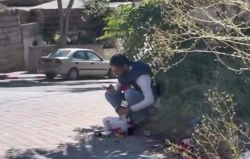Thumbnail preview image for the video titled: Palestinian journalists covering the Israeli raid on Biddu