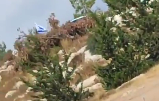 Thumbnail preview image for the video titled: Israeli settlers have established a new colonial outpost at the entrance to the town of Adh Dhahiriya