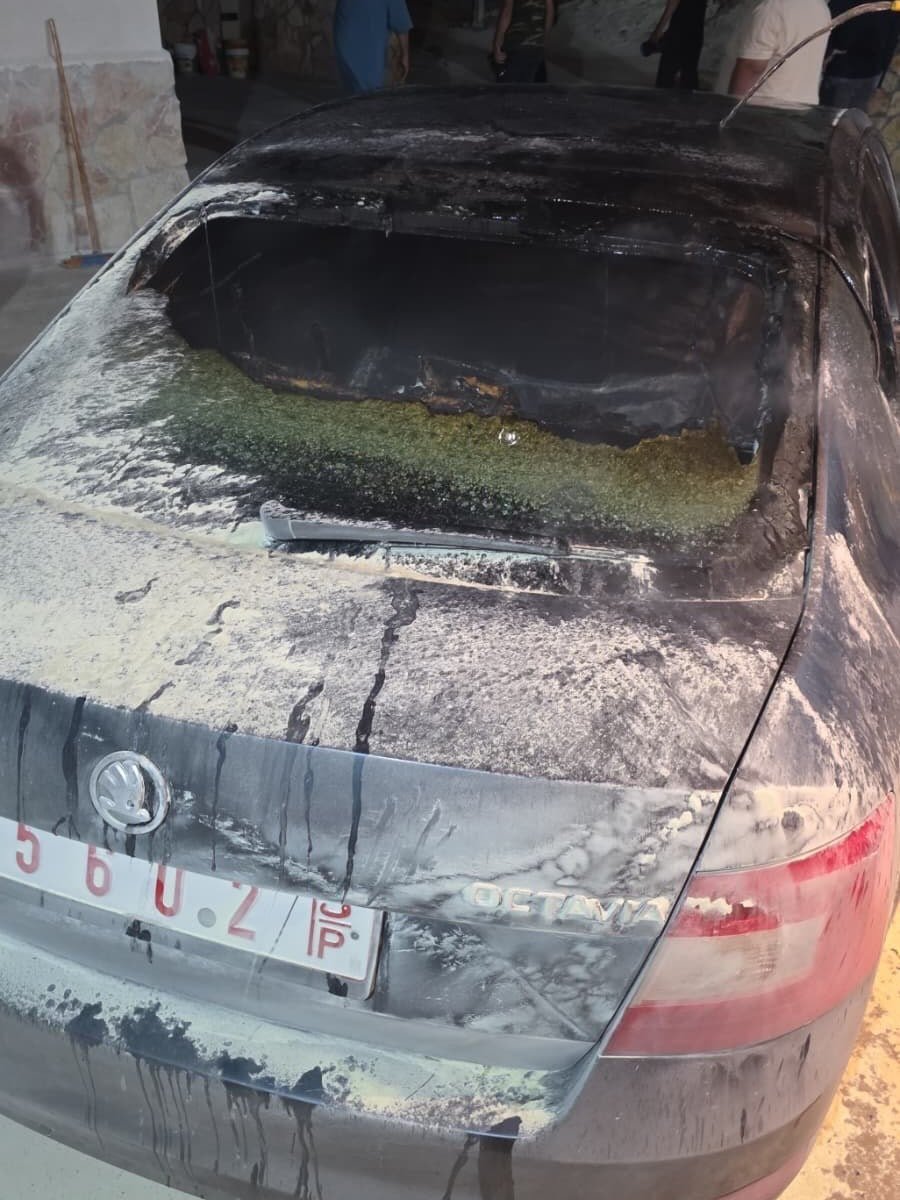 Thumbnail preview image for the video titled: Aftermath of the overnight pogrom in Al-Mughayyir by gangs of settlers