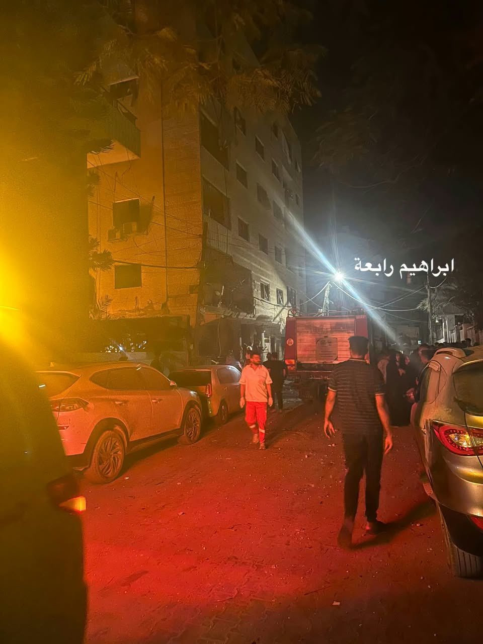 Thumbnail preview image for the video titled: Rescue teams arrive on the scene of Israel's massacre of 4 women in Gaza City