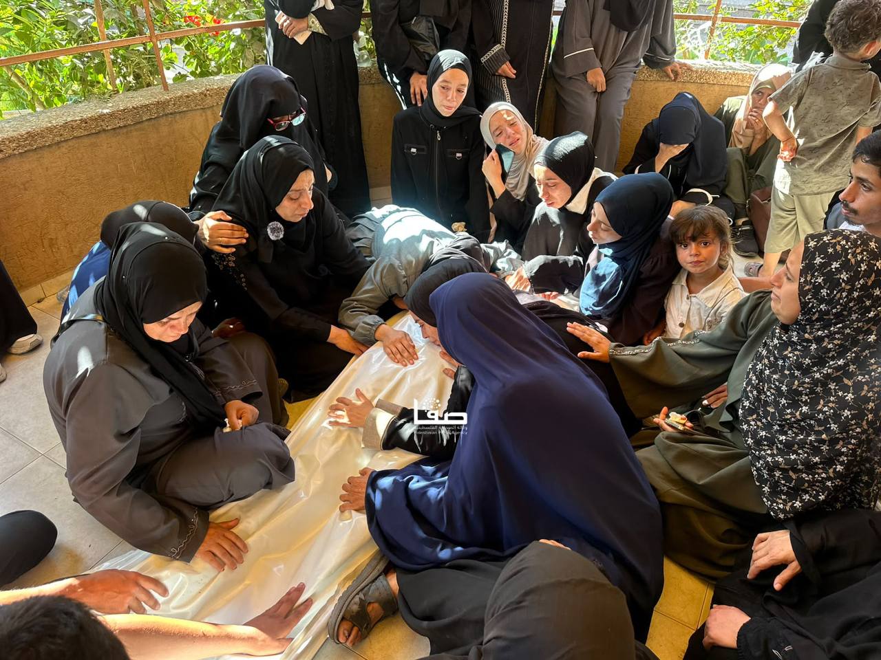 Thumbnail preview image for the video titled: Family bids farewell to police lieutenant killed by Israel in the "safe zone"