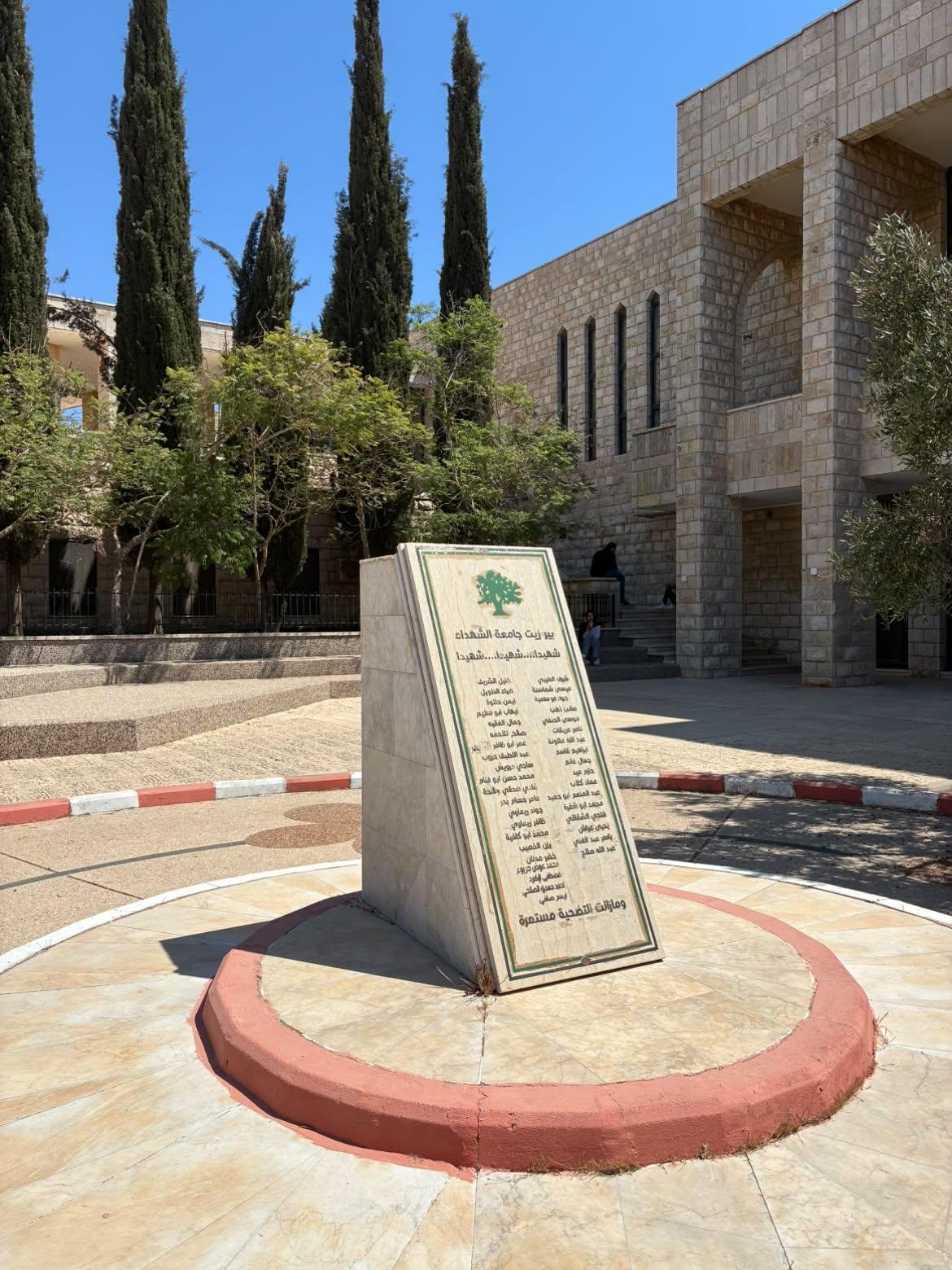 Thumbnail preview image for the video titled: Israeli Forces raided Birzeit University's main campus, destroyed and confiscated the Martyrs Memorial