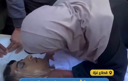 Thumbnail preview image for the video titled: Mother mourns her son Civil Defense member Mohammed Tammous murdered by Israel