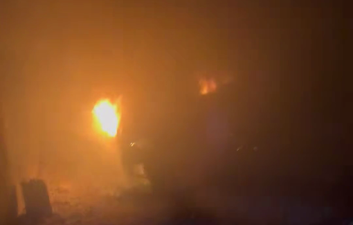 Thumbnail preview image for the video titled: Gangs of settlers invaded al-Mughayyir and set fire to the AndreyX car