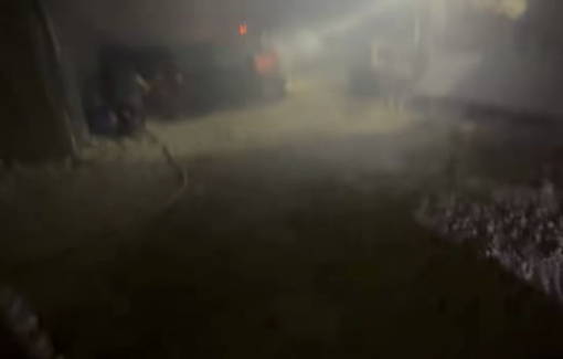 Thumbnail preview image for the video titled: In Al-Mughayyir, settlers carried out a pogrom setting fire to the AndreyX car in the middle of the night