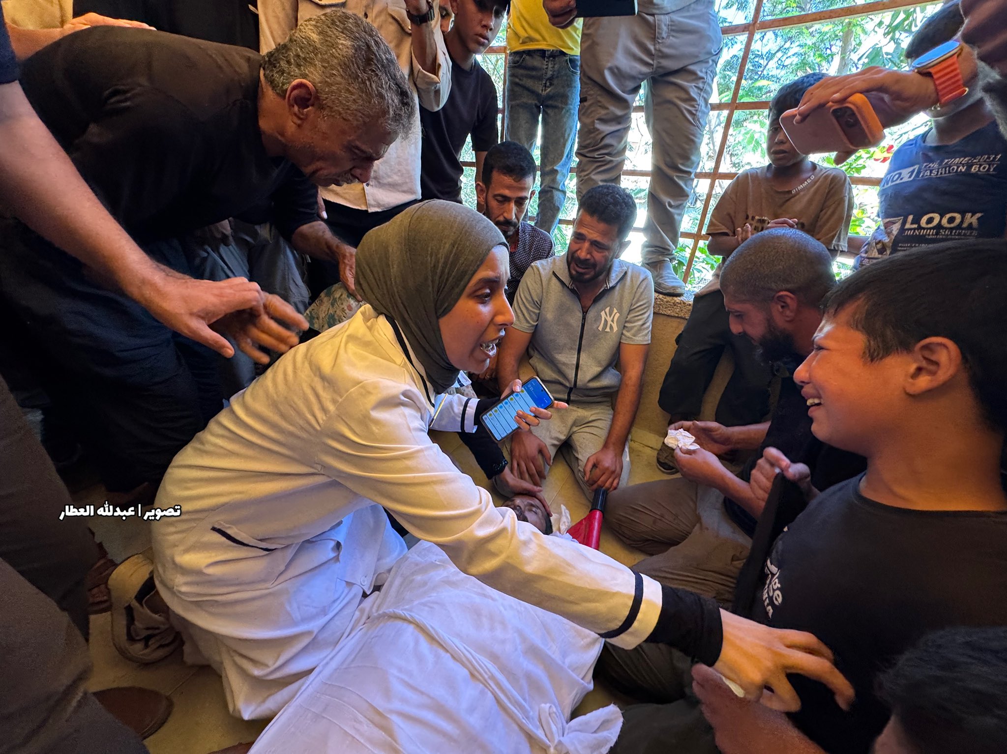 Thumbnail preview image for the video titled: Medical student and relatives mourn elderly father killed in Israeli airstrike in Khan Younis