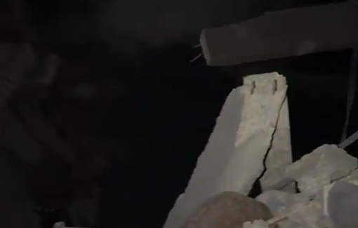Thumbnail preview image for the video titled: Total destruction of house bombed by Israel in the Sabra neighborhood of Gaza City