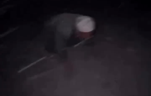 Thumbnail preview image for the video titled: Injured elderly man crawls an Israel bombed a house nearby