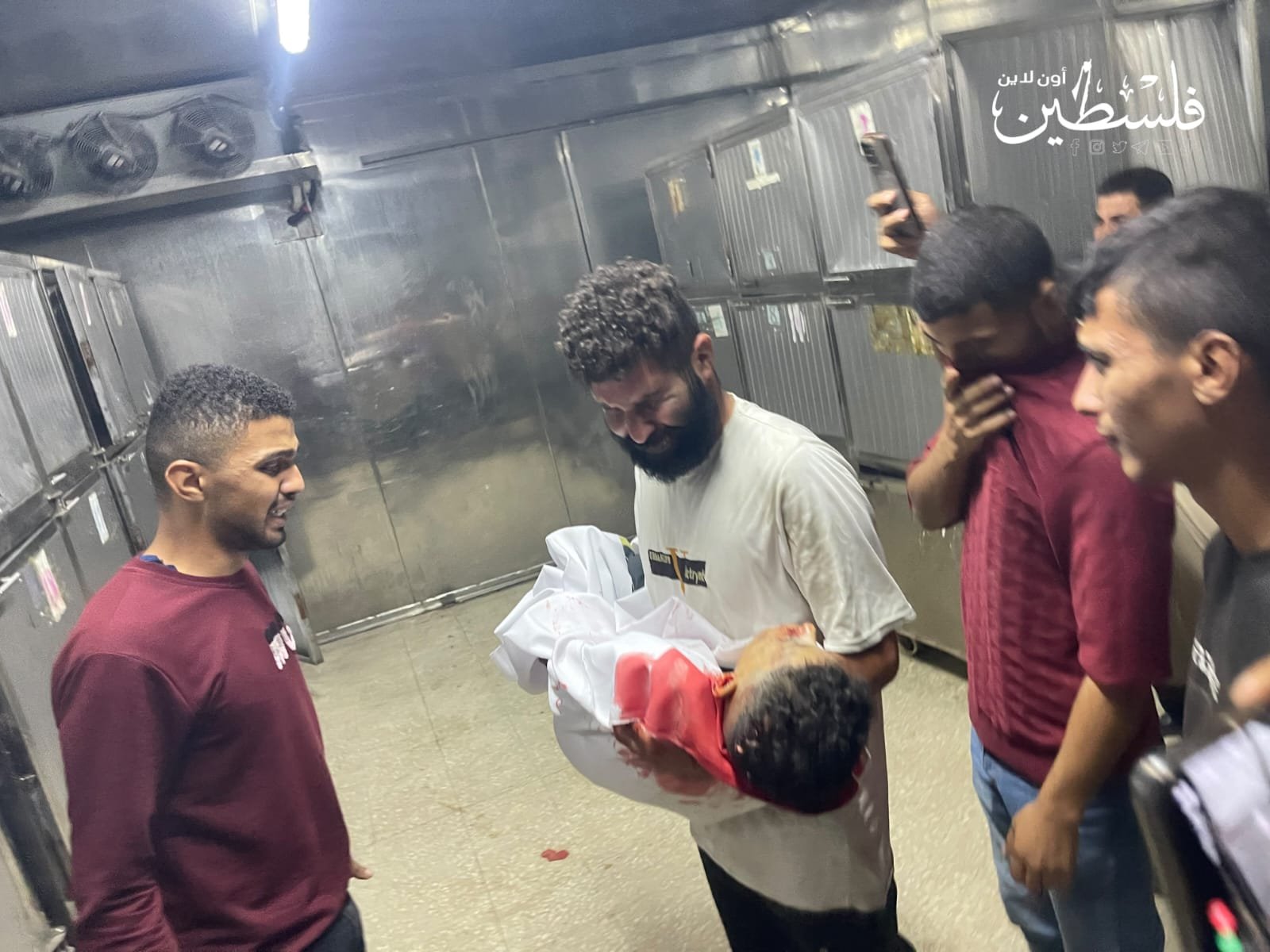 Thumbnail preview image for the video titled: Child Husam Hoso killed in Israeli night bombing of a house in the Sabra neighborhood