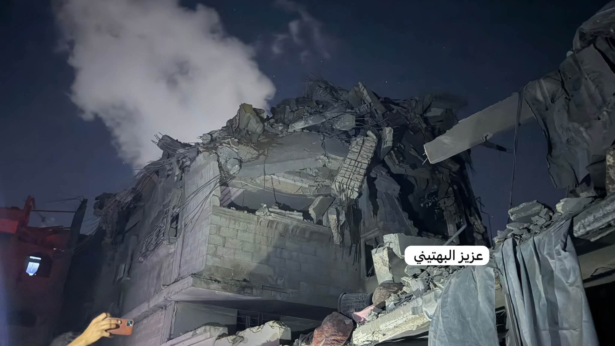 Thumbnail preview image for the video titled: Total destruction of house bombed by Israel in the Sabra neighborhood of Gaza City