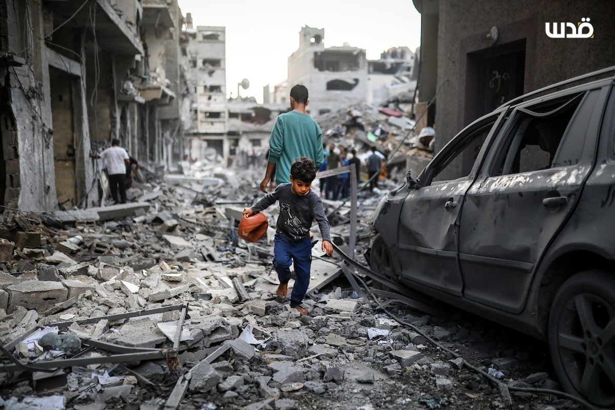 Thumbnail preview image for the video titled: Extensive destruction of and around house bombed by Israel in the Sabra neighborhood
