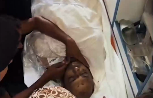 Thumbnail preview image for the video titled: Mother mourns son killed in Israeli strike on a tent in northern Gaza