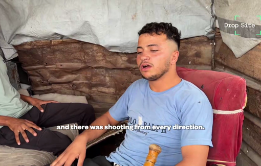 Thumbnail preview image for the video titled: Testimonies of Palestinians being forcibly displaced from Shujaiya after Israel moved the yellow line into their shelters