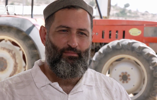 Thumbnail preview image for the video titled: Mordehai Minster, who co-founded a sheep farm in the West Bank: "“I am bothered by the fact that America's turning on us"