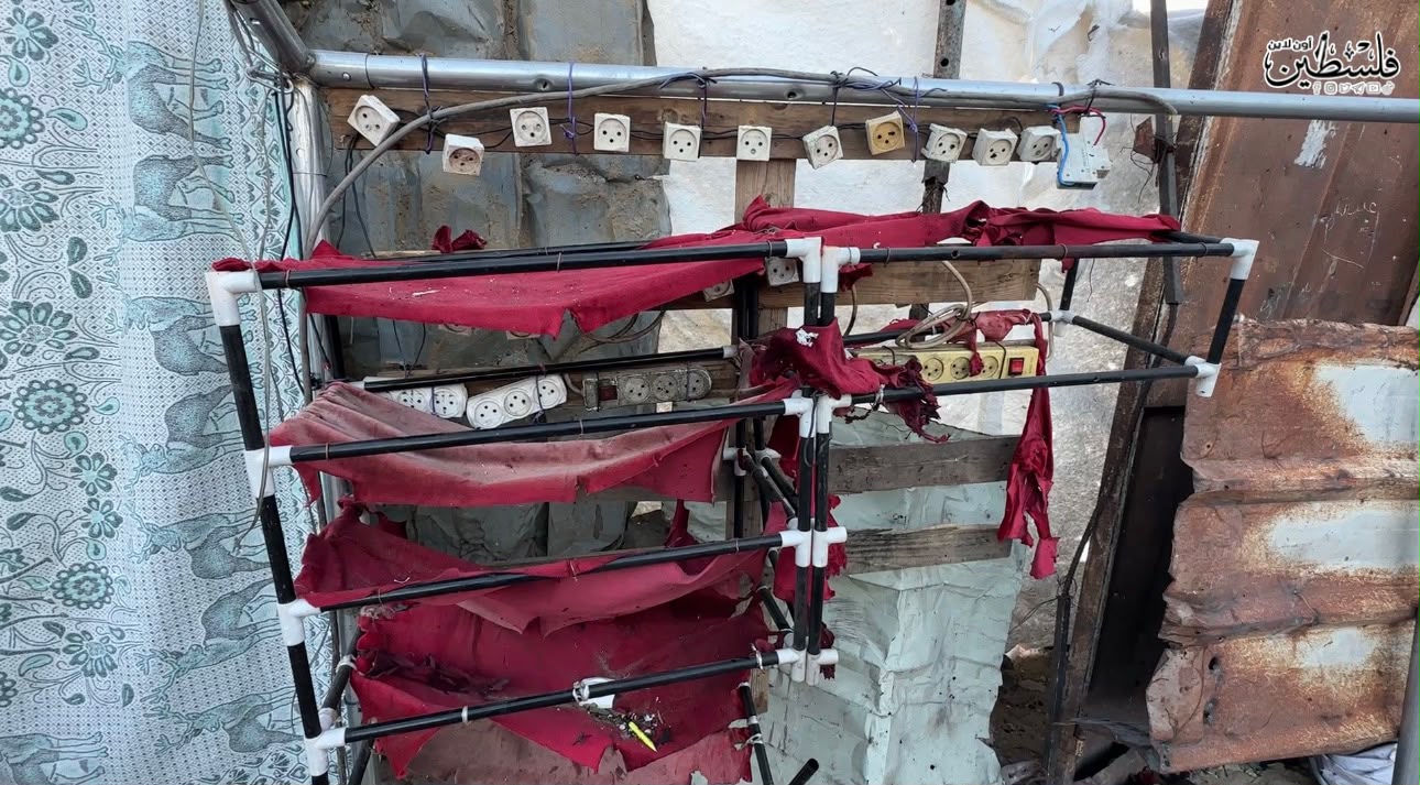 Thumbnail preview image for the video titled: Aftermath of deadly Israeli strike on tent in Khan Younis that killed 3 young men