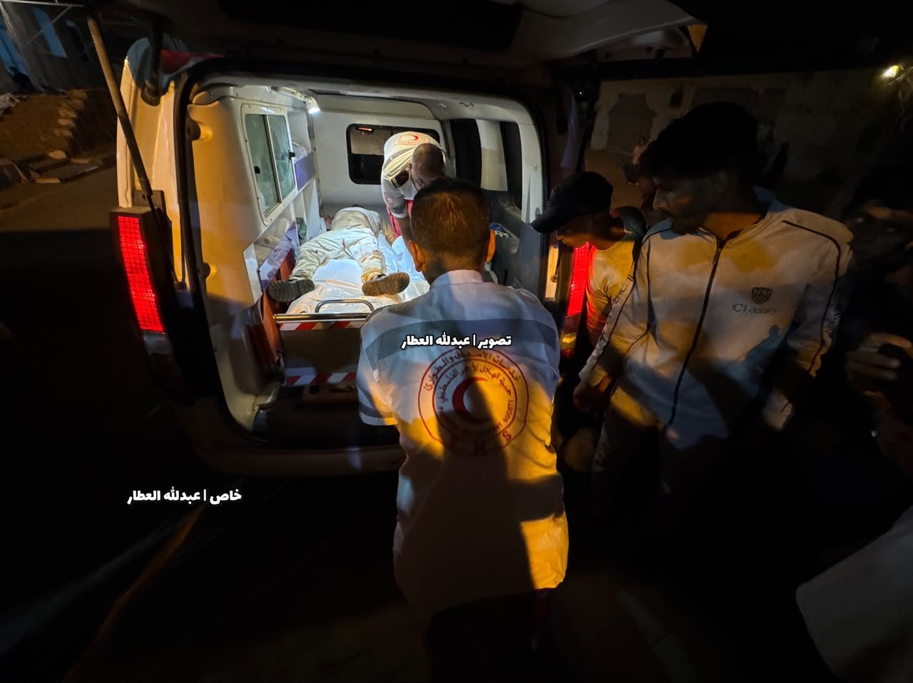 Thumbnail preview image for the video titled: Bodies of killed Palestinians taken to hospital following Israeli strike on their in Khan Younis