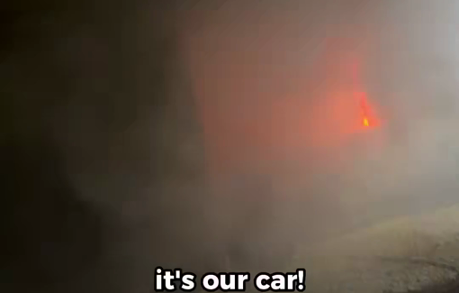 Thumbnail preview image for the video titled: Israeli settlers firebombed Andrey car in Al Mughayyir