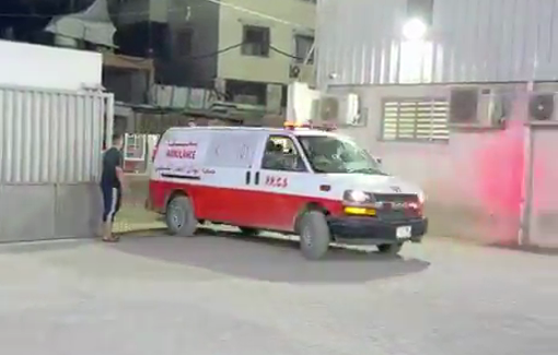 Thumbnail preview image for the video titled: Body of young Palestinian taken to hospital after deadly Israeli drone strike