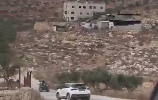 Thumbnail preview image for the video titled: Vehicles carrying diplomats from France, Belgium, and Poland came under attack by Israeli settlers during an inspection tour of the Christian village of Al-Taybeh