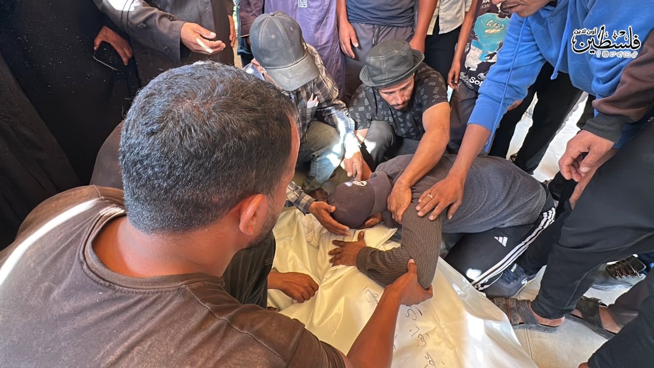 Thumbnail preview image for the video titled: Family mourns woman killed by Israeli gunfire in Al-Mawasi