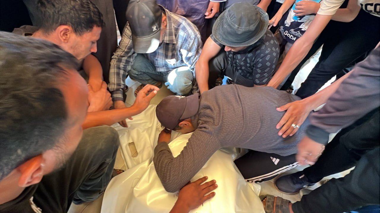 Thumbnail preview image for the video titled: Family mourns woman killed by Israeli gunfire in Al-Mawasi