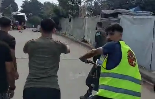 Thumbnail preview image for the video titled: First moments after Israeli strike killed a young man in west Gaza City
