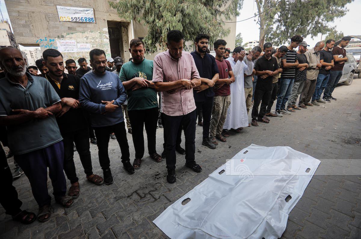 Thumbnail preview image for the video titled: Funeral of young Palestinian killed by Israeli strike near tents in west Gaza City