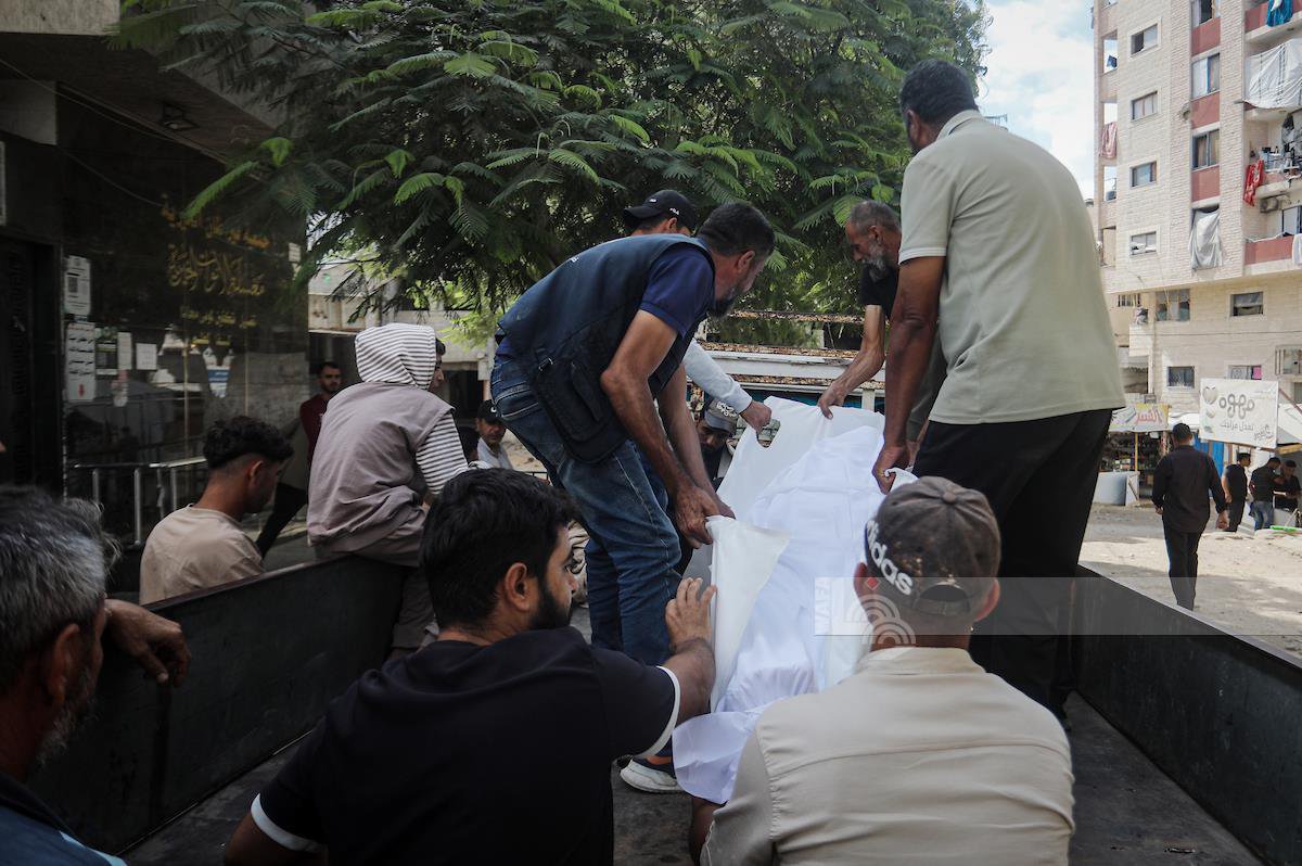 Thumbnail preview image for the video titled: Body of young Palestinian killed by Israeli strike near tents in west Gaza City