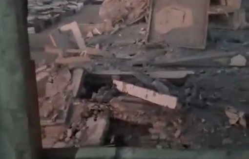 Thumbnail preview image for the video titled: Early morning intense Israeli gunfire barrage toward homes in Hamad City, north Khan Younis