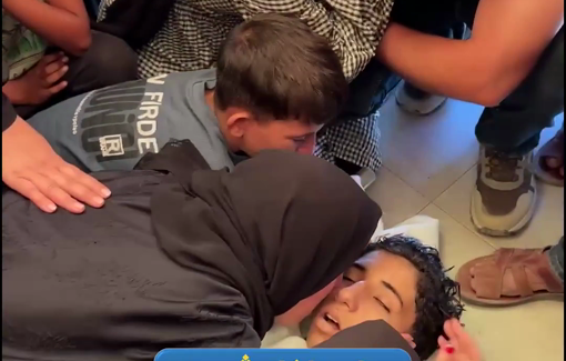 Thumbnail preview image for the video titled: Mother and sister mourn child killed by Israeli gunfire in Khan Younis