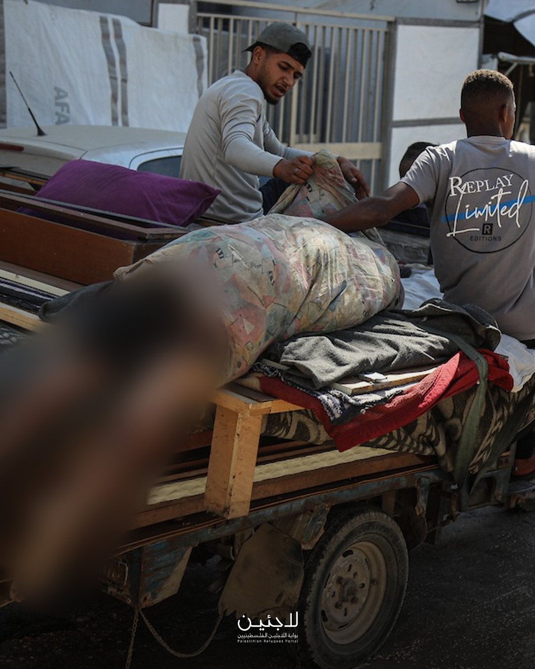 Thumbnail preview image for the video titled: Body of young Palestinian killed in central Gaza taken on cart to hospital