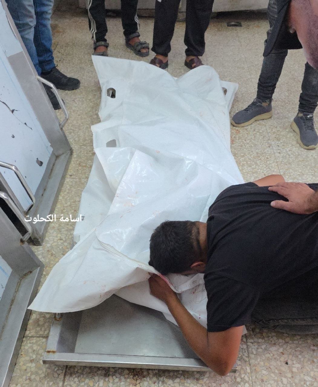 Thumbnail preview image for the video titled: Relative mourns young Palestinian killed near cemetery