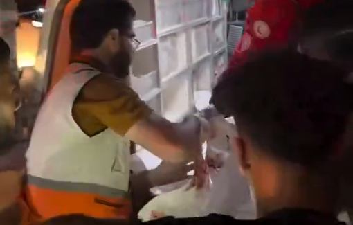 Thumbnail preview image for the video titled: Recovery of bodies of two young Palestinians gruesomely killed in Israeli drone strike