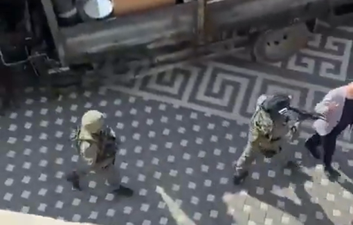 Thumbnail preview image for the video titled: Israeli forces forcibly evacuate residents ahead of demolitions in Hebron’s Farsh al-Hawa area