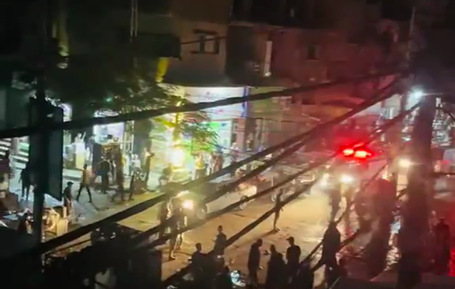 Thumbnail preview image for the video titled: Rescue teams headed to residential block following Israeli bombing