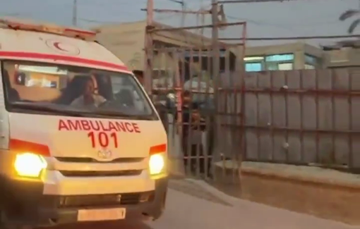 Thumbnail preview image for the video titled: Injuries following Israeli drone strike on Al-Mawasi