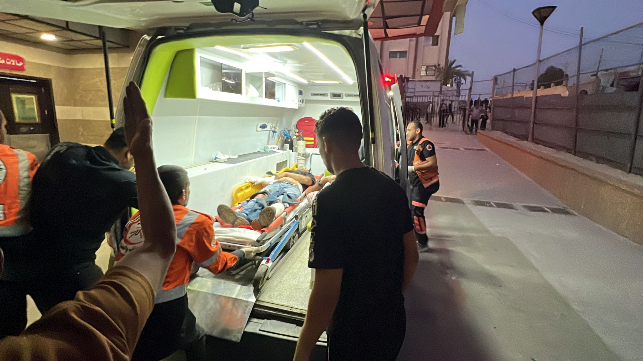 Thumbnail preview image for the video titled: Injuries following Israeli drone strike on Al-Mawasi