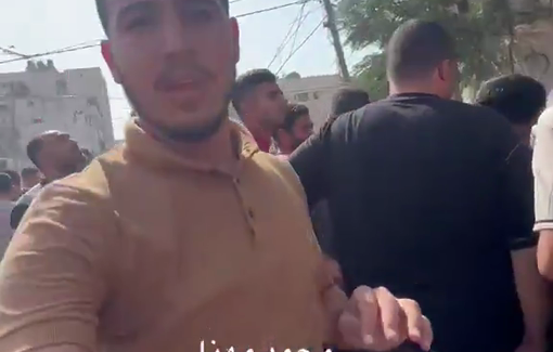 Thumbnail preview image for the video titled: Two Palestinians killed in Israelid rone strike on their bike