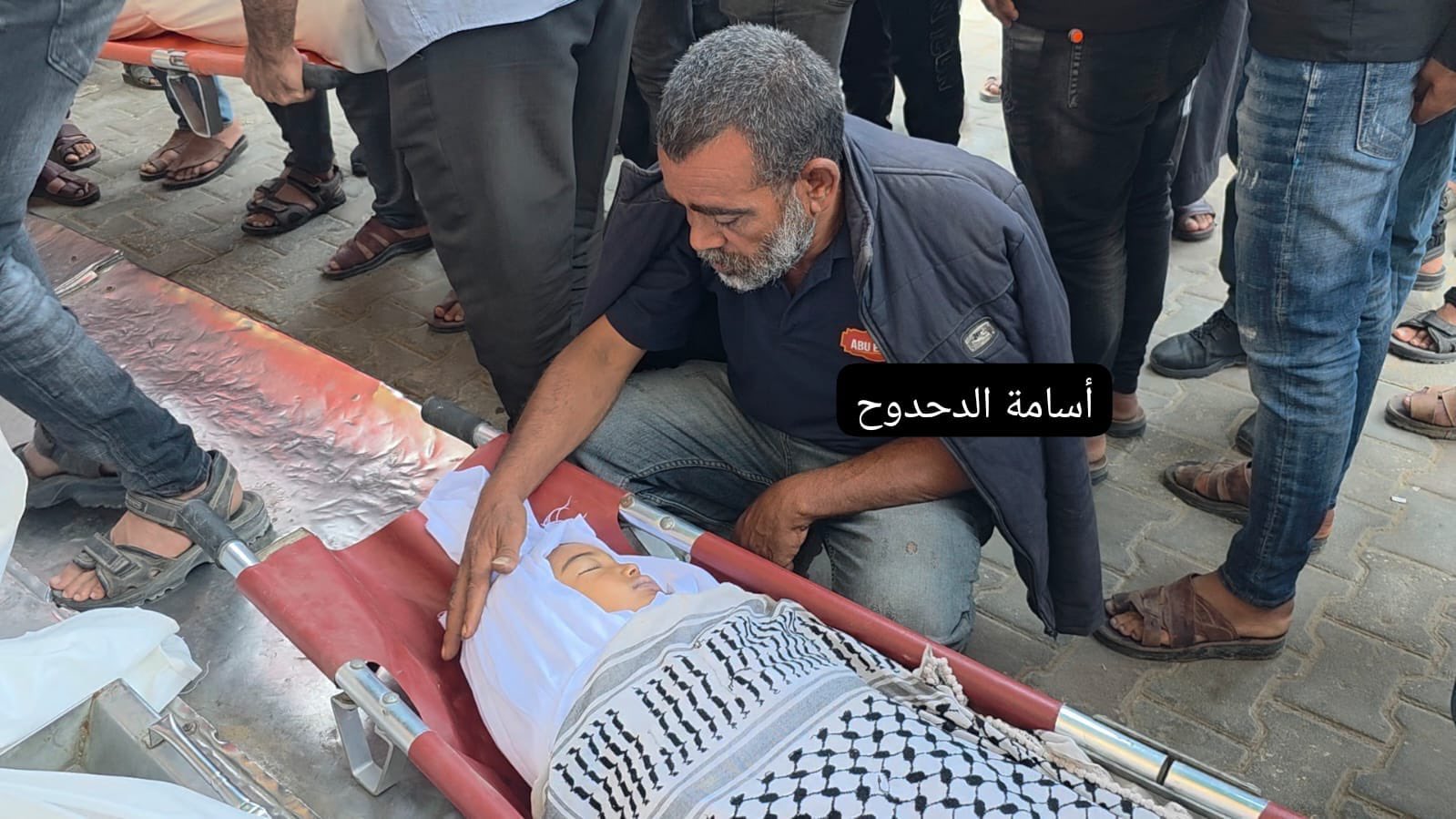 Thumbnail preview image for the video titled: Farewell to child Fatima Al-Bayouk killed by Israeli gunfire in central Gaza