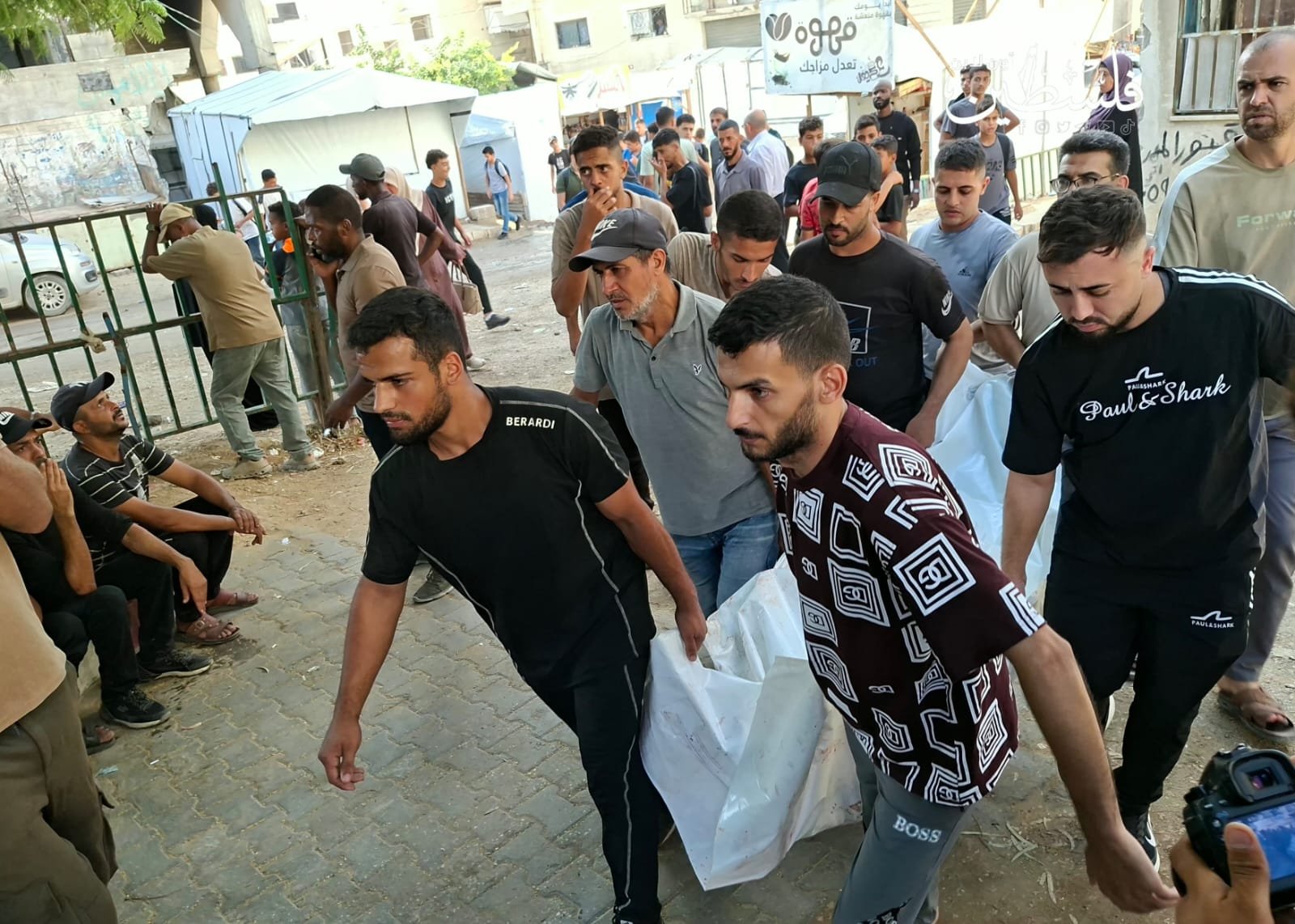 Thumbnail preview image for the video titled: Massacre of security guards at the Islamic University of Gaza