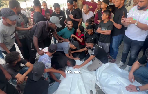 Thumbnail preview image for the video titled: Farewells to security guards killed by Israeli strike on university