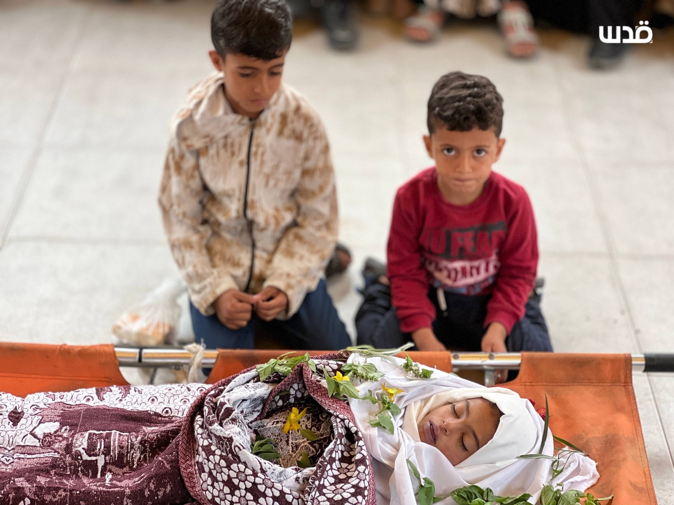 Thumbnail preview image for the video titled: Family mourns child shot in Al-Mawasi