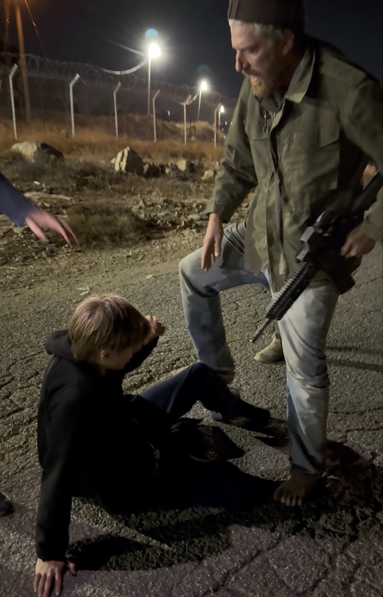 Thumbnail preview image for the video titled: AndreyX and Japser Nethaniel attacked by settlers in Umm al-Khair