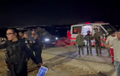 Thumbnail preview image for the video titled: Journalist Andrey arrested after being beaten by a settler in the presence of Shimon Atiya