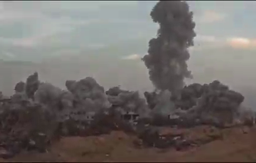 Thumbnail preview image for the video titled: Israeli troops emphatically cheer blowing up Al-Azhar University in Gaza City